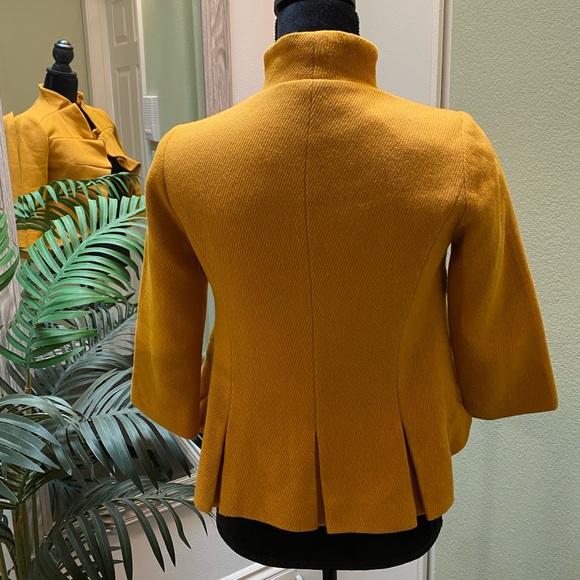 Gently used Anthropologie (Tabitha) jacket. Goldenrod. Beautiful and unique! - Picture 2 of 3